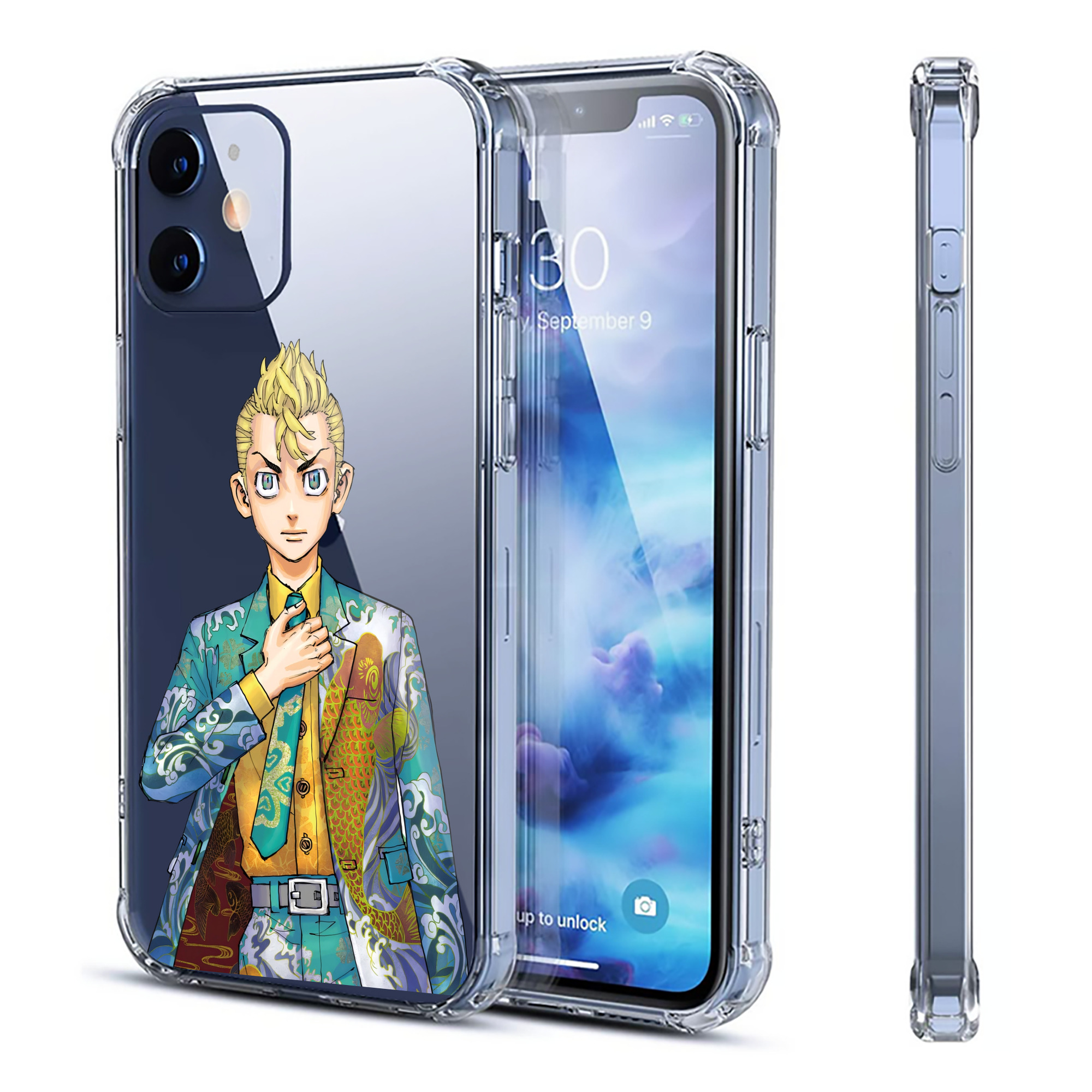 （画像用） 東京リベンジャーズ Tokyo Revengers 【iPhone 12シリーズ対応】透明スマホケース（クリアソフトケース）